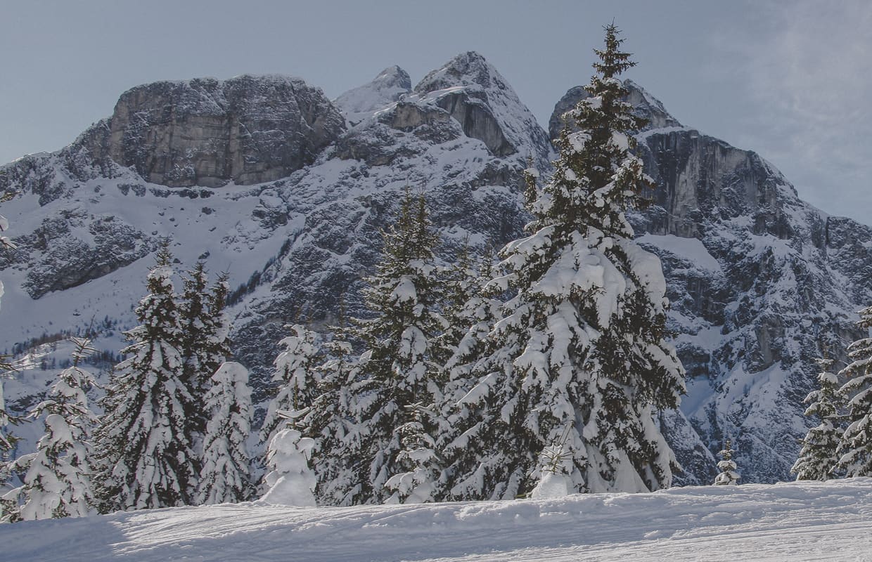 L'inverno nello Ski Civetta